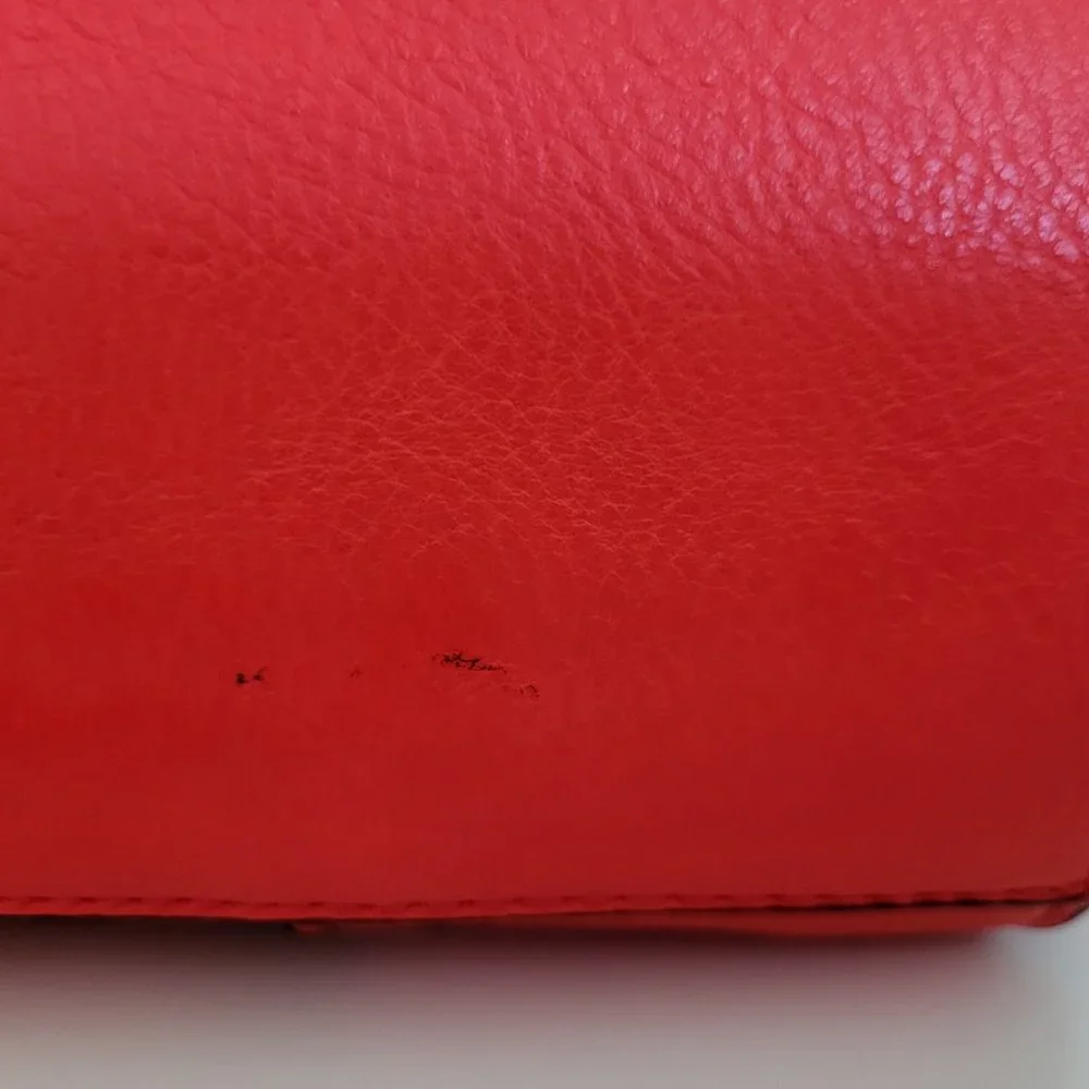 Parfois Red Vegan Faux Leather Medium Cross Body Bag, Tote Handles, GUC - Picture 12 of 12